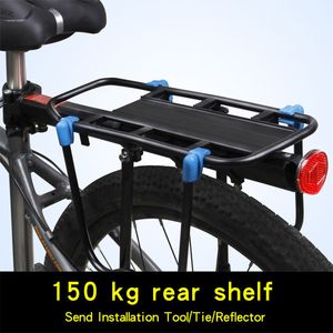 Bicycle Bugage Carrier Cargo arrière Rack de 20 à 29 pouces Installation d'outils d'outils à cycle