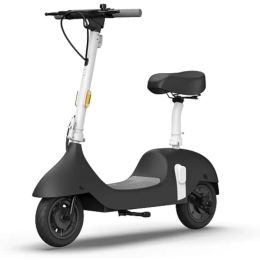 Bicycle Okai EA10 Scooter électrique avec siège, jusqu'à 25 miles de 15,5 mph, vélo de scooter moderne moderne avec pneus à vide de 10 pouces