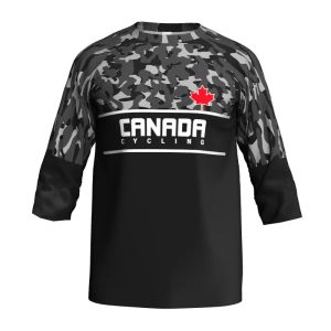 Bicycle Pro Team Cycling Jersey, Downhill Sportswear Top, 3/4 Sleeve Motocross Shirt, Canada MTB Clothing, Enduro, Off Road