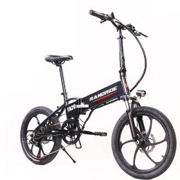 Bicycle Randride YA20 20 '' Bike électrique pliable 500W 12.8AH City Bike Shimano 7 vitesses Urban Electric Bicycle pour adulte avec frein à disque