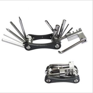 Fietsreparatie Multi Tools 11 In1 Draagbare Roestvrij Bike Tools Vouwen MTB Cycling Sleutelschroevedraaier Ketting Cutter Hex Wrench Alents Sleutel