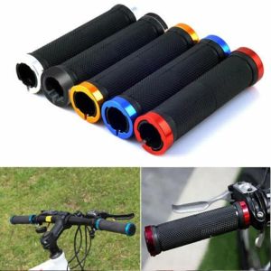 Fiets rubberen handvatten MTB legering slot Bilateraal slot stuurgrepen Antislip fietsstuurhoes BMX fietsaccessoires