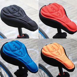 Sillín de bicicleta 3D suave funda de asiento de bicicleta cómodo cojín de espuma ciclismo para accesorios transpirable