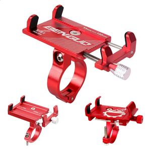 Bicicleta Scooter Aleación de aluminio Soporte para teléfono móvil Soporte para bicicleta de montaña Soporte para teléfono celular Accesorios para ciclismo 240126