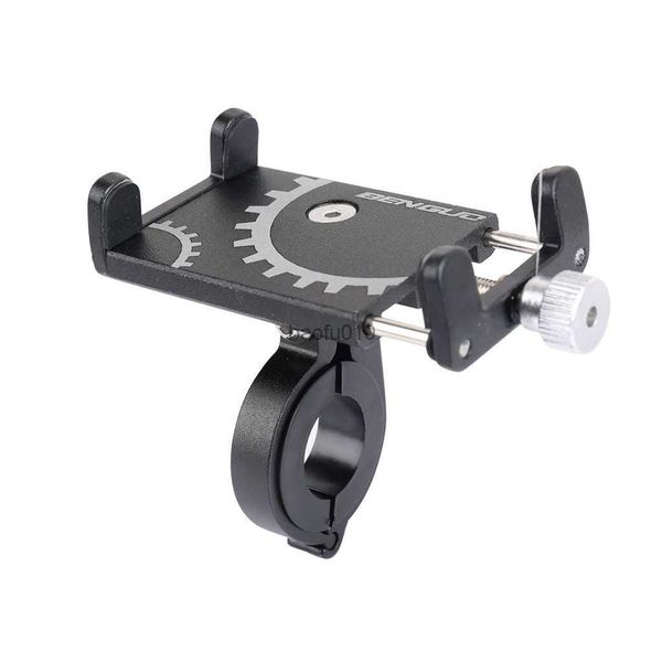 Bicicleta Scooter Aleación de aluminio Soporte para teléfono móvil MTB Soporte para bicicleta de montaña Soporte para teléfono celular Accesorios para ciclismo Soporte GPS L230619