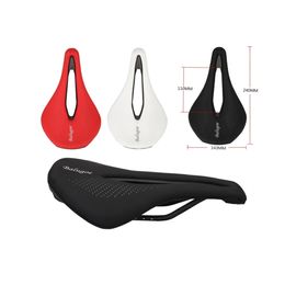 Siège de vélo MTB Road Bike Saddle PU Breathable Soupt Soft pour homme cyclisme Saddle Trail Comfort Races Siège Accessoires de vélo