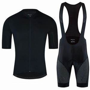 Fietssets Fietsen Ademend Team Jersey Bib Shorts Suits Heren Outdoor Rijden 4D Gel Pad Reflecterende Fietskleding 240113