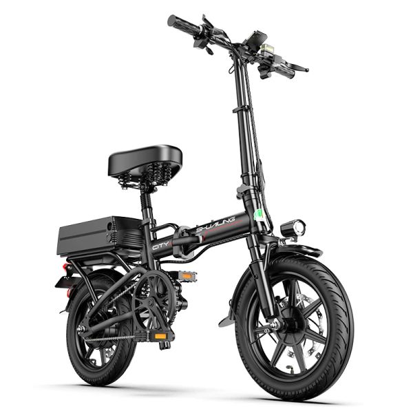 Bicycle Shuailing Pliage Electric Bicycle 48V 400W City Ebike 15AH 20AH 25AH ADULTS Bélo Portable Special With Lithium Battery