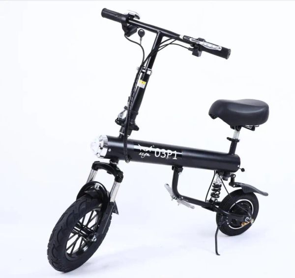 Scooter eléctrico plegable de forma simple de bicicleta Mini ebike para una bicicleta de bicicleta eléctrica inteligente para adultos 350W 36V 13AH 30 km