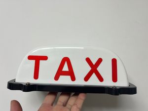 Taxi-toplicht, magnetisch waterdicht taxicabine-daklicht Wit LED-licht Verzegelde basis DC 12V LED-bord Decor LED Taxi Display Signaalindicatorlamp