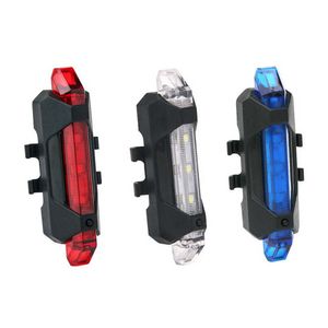 Fiets achterlicht USB oplaadbare achterlamp MTB Road Lights Wiel omhoog fietslicht flitsen voor rij -fietsaccessoires 0202