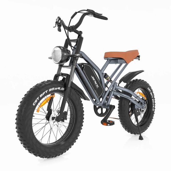 Bicicleta x50 bicicleta eléctrica con un potente motor sin escobillas de 750 W, batería de 48V 12.8a, neumáticos de grasa de 20 pulgadas, 7 velocidades