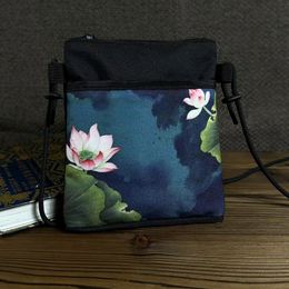 Sac de style ethnique Bie Yang Sac de téléphone mobile pour hommes et femmes Small Fresh Print Simple Trend Cross-Body Small Bag Wholesale