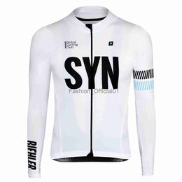 BIEHLER 2022 Hombres Verano Primavera SYN Manga larga Ciclismo Camisa Road MTB Wear Bike Uniforme Ropa al aire libre Tops x0824