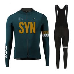 BIEHLER Fietskleding met lange mouwen SYN Lente Herfst Jersey Set Fiets MTB Maillot Ropa Ciclismo 240202