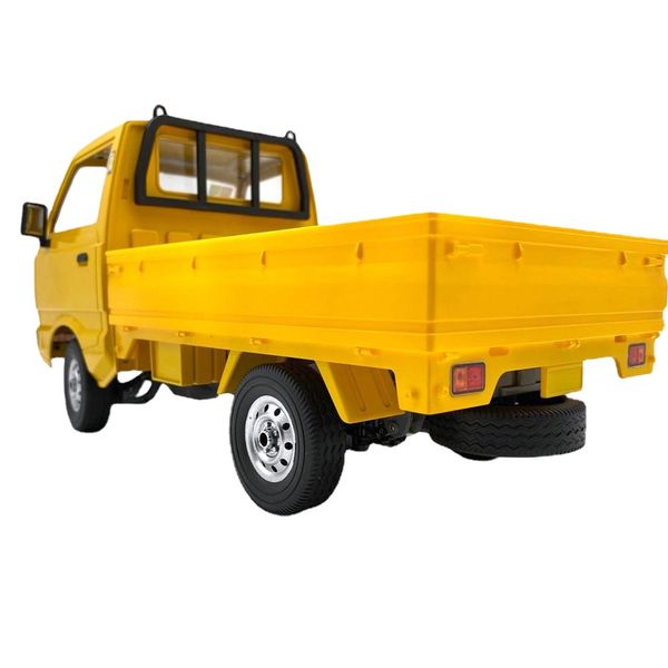Big 1/10 2,4G 2WD 10 km/h camión militar sobre orugas todoterreno RC coche gran ángulo dirección camioneta modelo juguetes niños regalo de cumpleaños