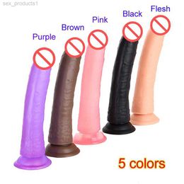 grande cazzo da 21 cm realistico sesso dildo pene finto dong lunghi cazzo artificiale giocattoli del sesso per adulti per donna JXHK