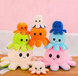 Big 40cm 30cm 20cm Réversible en peluche Doll Expressions Animal Dolls Décompression Toys Gift pour Kid ZX9322685535