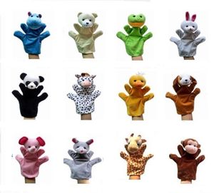 Big Animal Hand Glove Puppet Handpoppen pluche speelgoed Baby Child Zoo Boer Dier Handhandschoen Puppet Finger Sack Plush Toy1109487