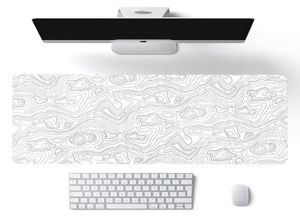 Tapis de souris Big Art blanc noir, protection de bureau sur la Table, tapis d'ordinateur Xxl, tapis étendu, cadeau 6956997