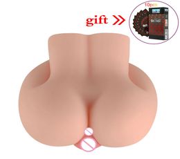 Big Ass Kunstkut Cup Mini Entiteit Siliconen Mannelijke Mal Dubbel Gat Yin Volwassen Speeltjes Realistische Vagina Anale Pop Kut Y191018336078