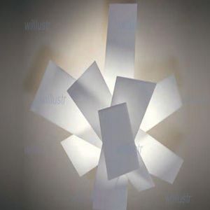 Big Bang plafondlamp modern ontwerpverlichting witte kleur metalen materiaal muur sconce licht 254s