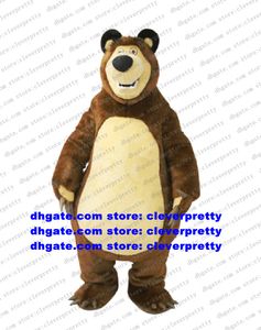 Big Bear Ursa Grizzly Mascot Costume volwassen stripfiguur Outfit Pak Ambulatory Walking Halloween All Hallows CX010