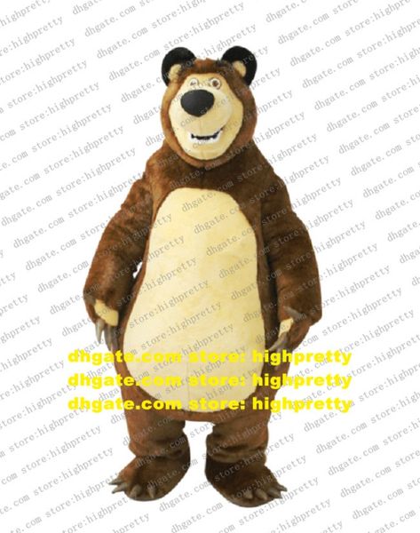 Big Bear Ursa Grizzly Mascot Costume Adult Cartoon Characon Tipe Education Exposition peut porter un navire gratuit cx010 portable CX010