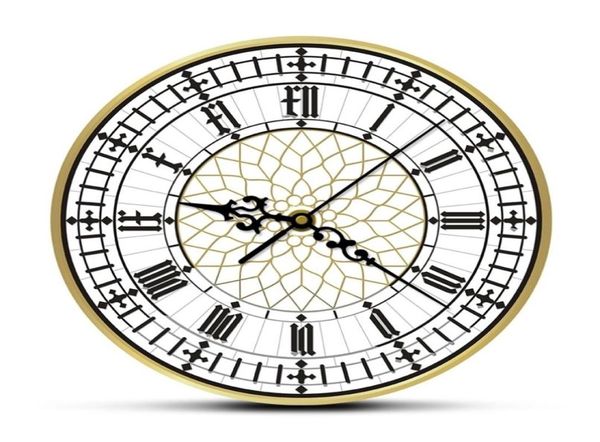 Big Ben horloge contemporain moderne horloge murale rétro rétro silencieux non tic-tac watch anglais décor de maison Grande-Bretagne Londres cadeau lj204369392