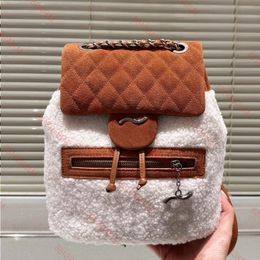 Big Brand Brand Lamb Lamb Wool Backpack Designer Bag Sac Tote Sac Designer Luxurys Sac à main