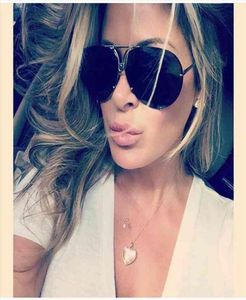 Big Brand Design Aviation Gafas de sol Hombres Modos de moda Mirror Gafas Femeninas para femeninas para mujeres Kim Kardashian Oculo2496682