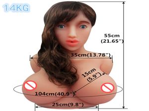 Gros seins oral poupée de sexe tête torse japonais réaliste silicone poupées de sexe robot énormes seins mastutbator pour homme réel adulte sexy dol9594472