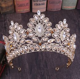 Big Bridal Crowns Crystaux de luxe Princesse Wedding Bridal Tiara Couronne Accessoires ACCESSOIRES DE PROH SIRT