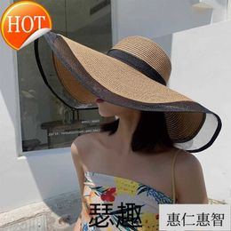 Big Bimmed Face Cover Cover Hat Temperament Organza Fisherman Dames zomer Dunne zonschaduw en bescherming Koreaanse versie J