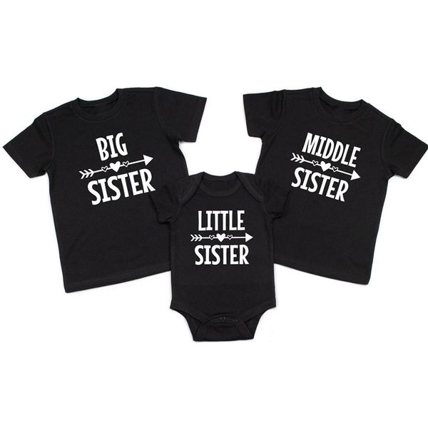 Big Brother Little Sister Outfit Chemise Cadeau Cadeaux de fête de naissance 220531