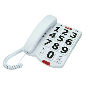 Telefoon met grote knoppen voor senioren Met snoer Enkele lijn Gemakkelijk te lezen Vaste bureautelefoon voor slechthorende ouderen 240102