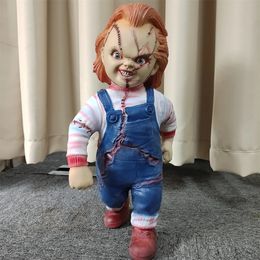 Big Chucky Doll Origineel Zaad van 11 Stand Standbeeld Horror Collectie Pop Figuur Childs Play Good Guys Big Chucky Halloween Pro 240307