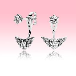 Großer CZ-Diamant-Anhänger-Ohrring für Damen, Hochzeitsschmuck für P, 925er-Sterlingsilber, Kronen-Ohrstecker mit Originalverpackung 6176272