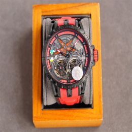 Montres King classiques à grand cadran, toutes utilisées dans un design à double tourbillon, style unique depuis la table mâle mécanique 46 mm tape264f