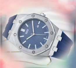 Big Dial Designer Movement Watches Men High Quality Line Skeleton Dial Horloge Luxury Calendrier Populaire Reloj de Lujo Scanning Tick Quartz Batterz Wristwatch