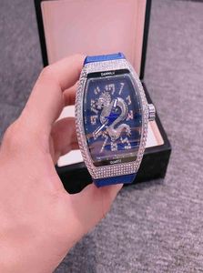 Big cadr diamant montres Top Brand Luxury Gold Quartz Watch Men Homme Hip Hop Male Horloge Male Montre Homme4102390