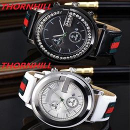 Grote diamanten quartz uurwerk horloge 45mm auto datum hoge kwaliteit deisgner vrouwen mannen horloges montre de luxe2846
