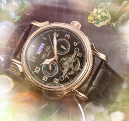 Gran número digital Dial Día Fecha Hora Reloj Hombres Auto Movimiento mecánico Reloj Moda Impermeable Hora de negocios Pantalla de mano Natación Cronómetro Relojes de pulsera regalos