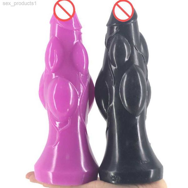 Gode Gros grand plug anal Conception convexe pénis stimulateur anal masturbation féminine jouet sexuel bouchon en peluche massage de l'anus produits pour adultes ANF7