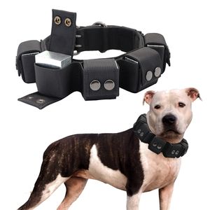 Big Dog Collar xl Pitbull ponderado de nailon táctico para grandes s anchos 210729