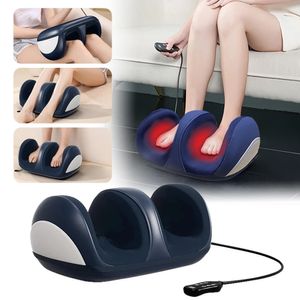 Big Electric Foot Massager Compressie Verwarming Therapie Voeten Machines Shiatsu Kneadrol spierverlichting Ontspanning 240415