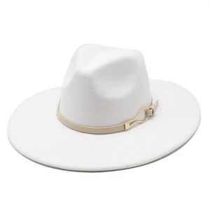  Big Felient Hat for Women Gran Fedora Hombres Fedoras Fedoras Bulk Hombre Man Panamá Jazz Borrios Hatretes Mujeres Mujeres 2024 Otoño Invierno Al por mayor