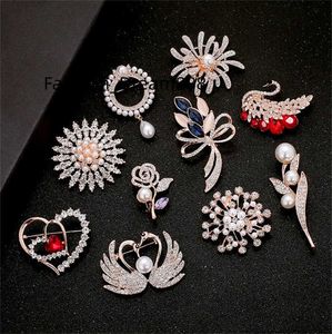 Grande fleur cristal broche pour femmes mode broche broche Bouquet strass broches et épingles écharpe Clip bijoux cadeaux