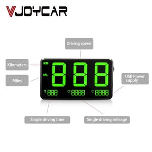 Pantalla de fuentes grandes Hud Car GPS Velocímetro Proyector Pulsera KM / h MPH Velocidad Alarma Altitud Satélites Tiempo Brújula Kilometraje