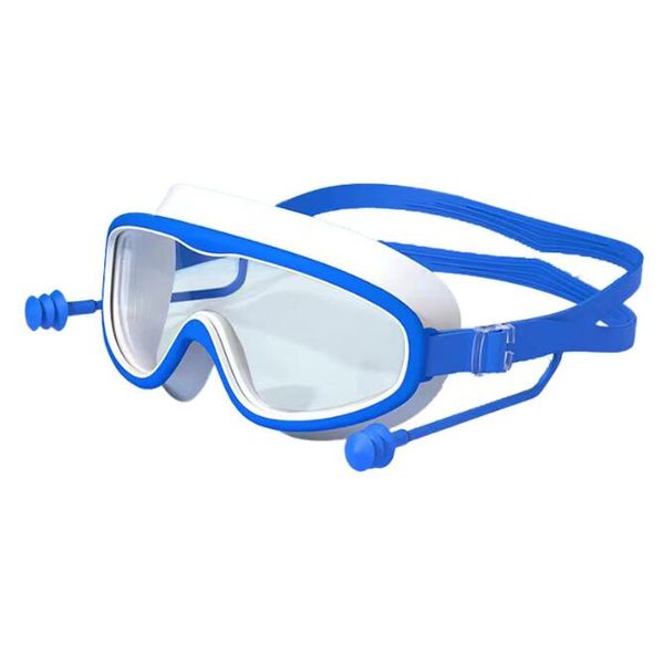 Gafas de natación para niños con montura grande, antivaho, vista amplia, equipo de natación para niños, niñas, gafas para niños, gafas de alta definición para PC, accesorios para piscina